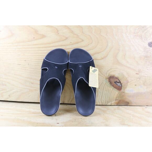 New Spenco Sandals Mens 12B Black Kholo Plus Orthotic Slides - Picture 4 of 6